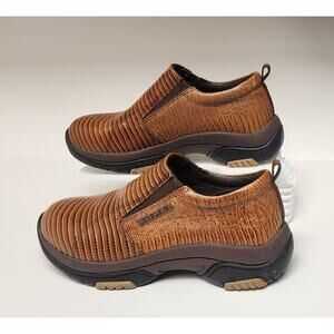 Roper Women's Performance Slip On Size Brown Teju Lizard Leather Loafer US 6